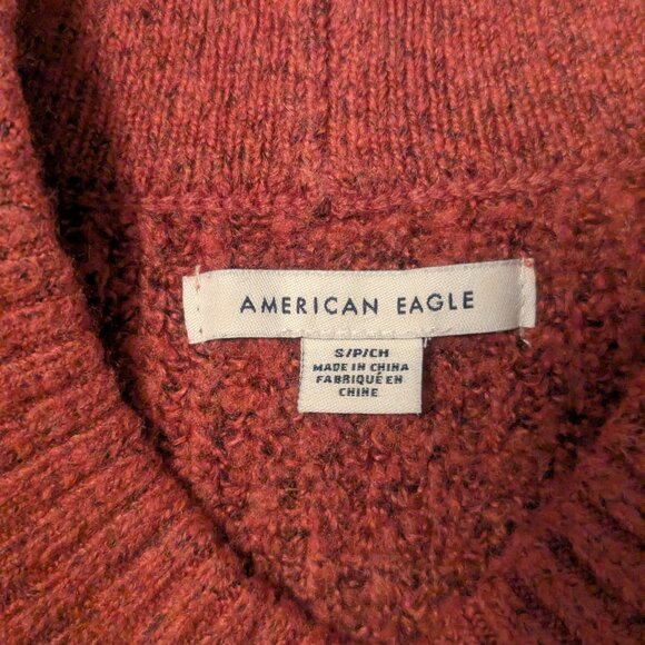 American Eagle Burnt Orange Knit Oversized sweater - Picture 2 of 2